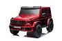 Correpasillos eléctrico Mercedes-Benz G63 AMG 4x4² Biplaza 24V, Pintado rojo, Reproductor MP4 con entrada USB/AUX, Tracción 4x4, Batería 24V/7Ah, 4 motores de 200W, Ruedas EVA con suspensión, Asientos de polipiel, Mando a distancia , Licenciado