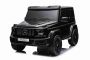 Correpasillos eléctrico Mercedes-Benz G63 AMG 4x4² Biplaza 12V, negro, Reproductor MP3 con entrada USB/AUX, Tracción 4x4, Batería 12V14Ah, Ruedas EVA con suspensión, Asientos en polipiel, Mando a distancia, Licencia