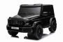 Correpasillos eléctrico Mercedes-Benz G63 AMG 4x4² Biplaza 24V, Pintado negro, Reproductor MP4 con entrada USB/AUX, Tracción 4x4, Batería 24V/7Ah, 4 motores de 200W, Ruedas EVA con suspensión, Asientos de polipiel, Mando a distancia , Licenciado