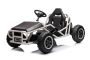 Coche eléctrico SPORT-CART 24 V, blanco, ruedas blandas de EVA, asiento de cuero sintético, motor 2 x 50 W, batería de 24 V, construcción de metal macizo